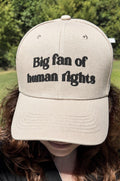 Big Fan of Human Rights hat baseball cap protest hat