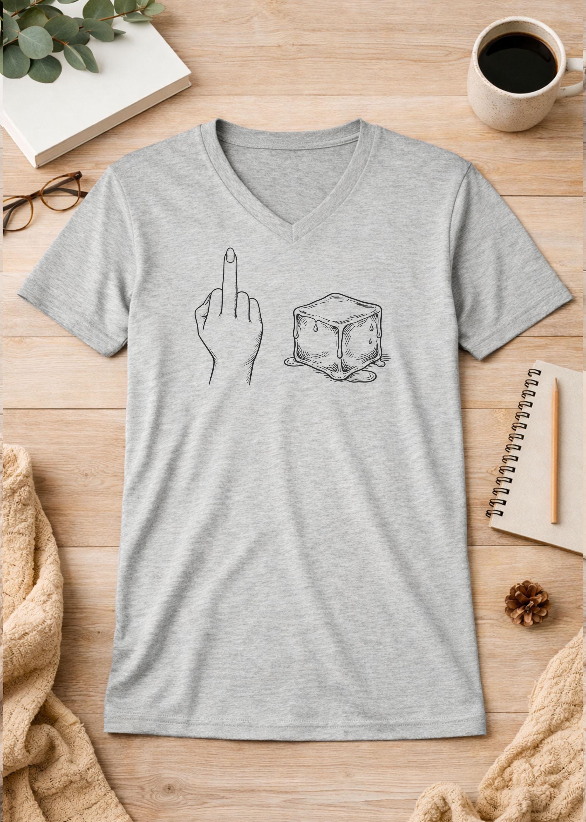 Fuck ICE Unisex V-Neck T-Shirt political shirt