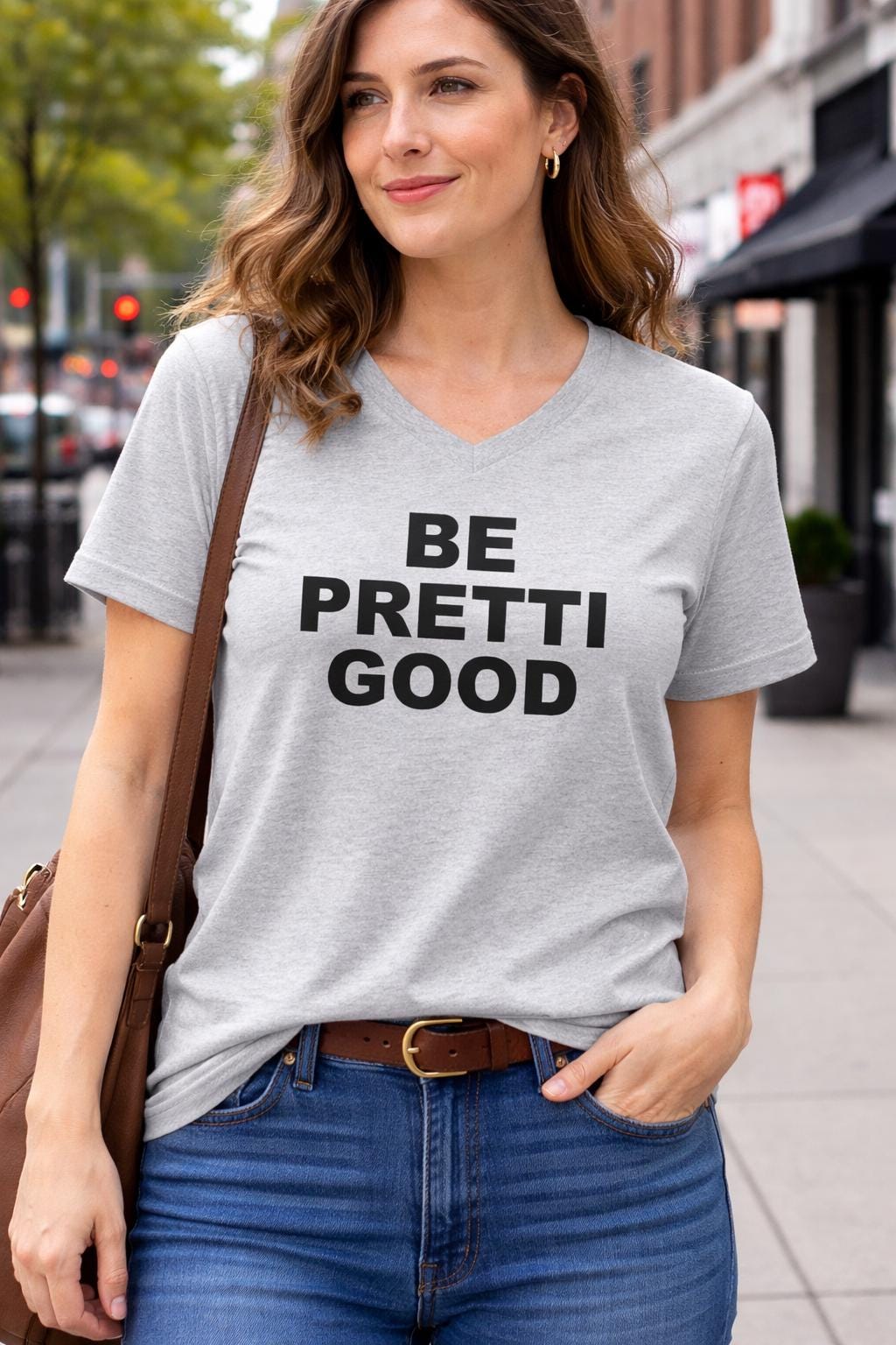 Be Pretti Good  ice out Unisex V-Neck T-Shirt