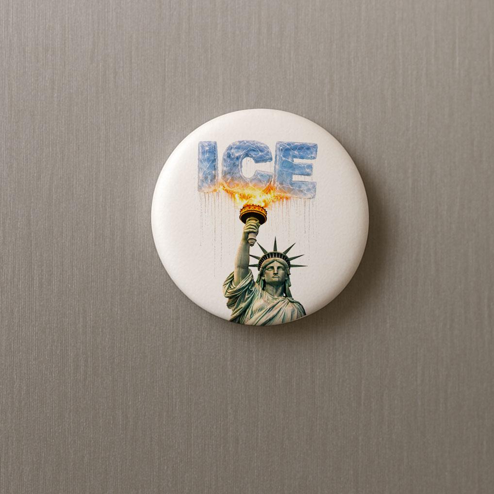 Let Freedom RAIN  magnet keychain censored or explicit no fascist