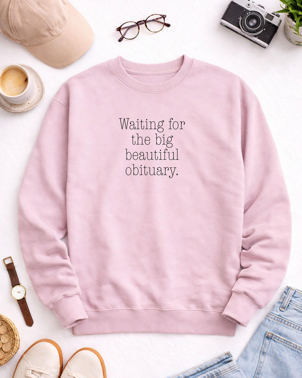 Obituary Sweatshirt: Big Crewneck, Unisex Fit