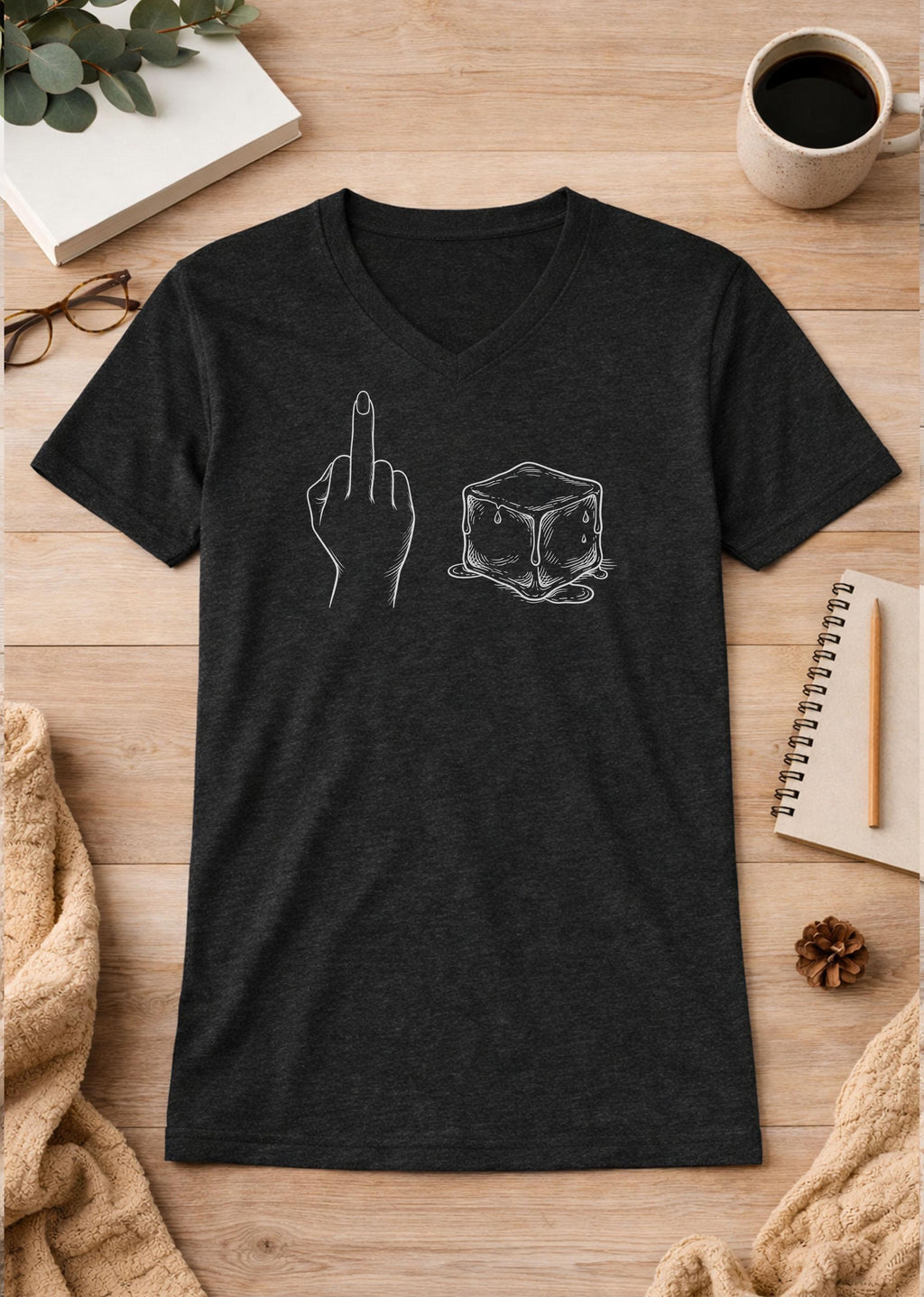 Fuck ICE Unisex V-Neck T-Shirt political shirt