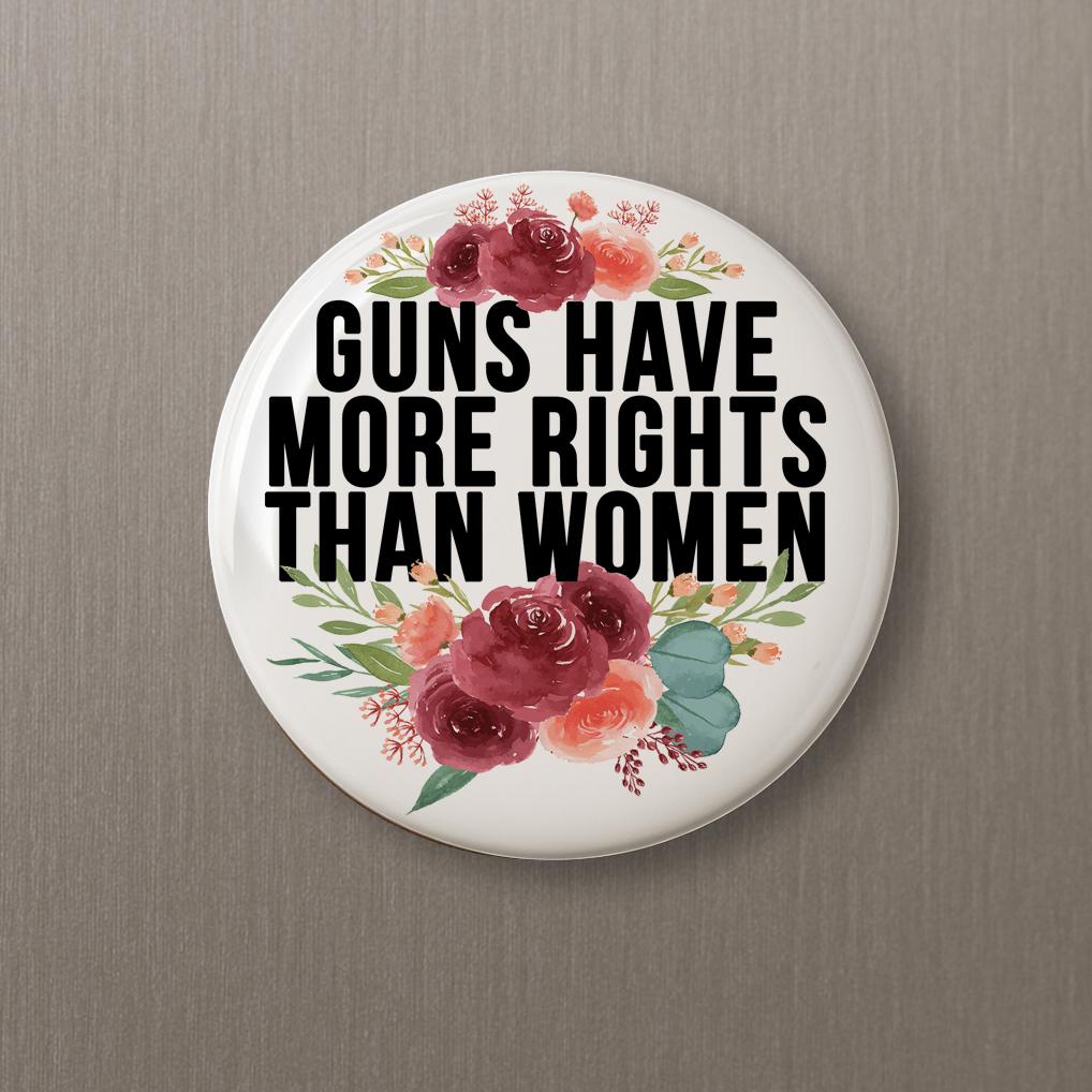 Political Statement Button: Feminist Anti-Trump Pin or Magnet