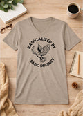 Radicalized By Basic Decency Unisex V-Neck T-Shirt political shirt
