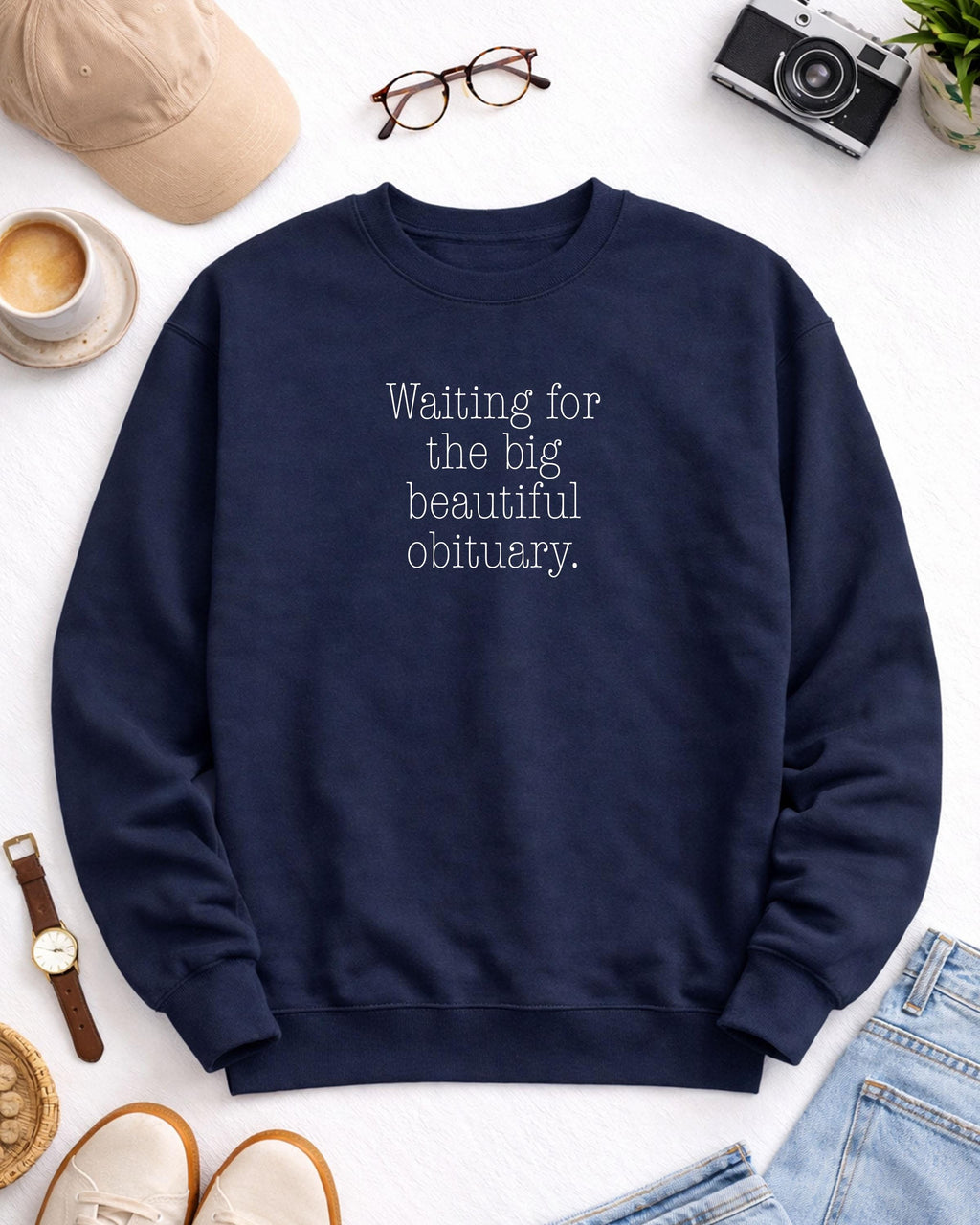Obituary Sweatshirt: Big Crewneck, Unisex Fit