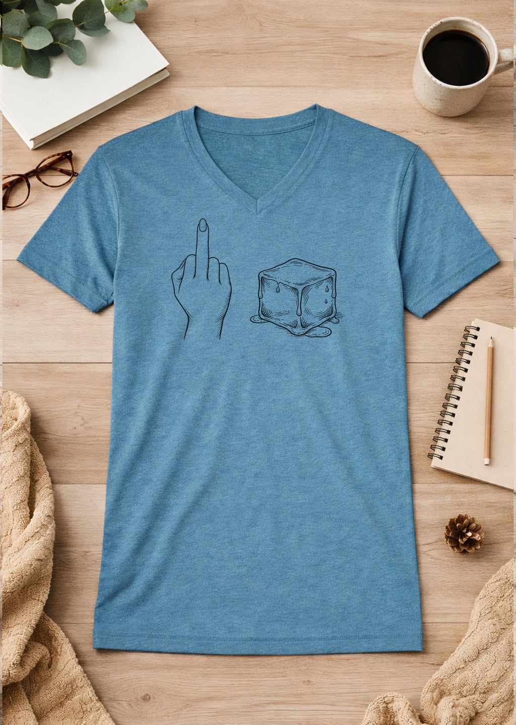 Fuck ICE Unisex V-Neck T-Shirt political shirt