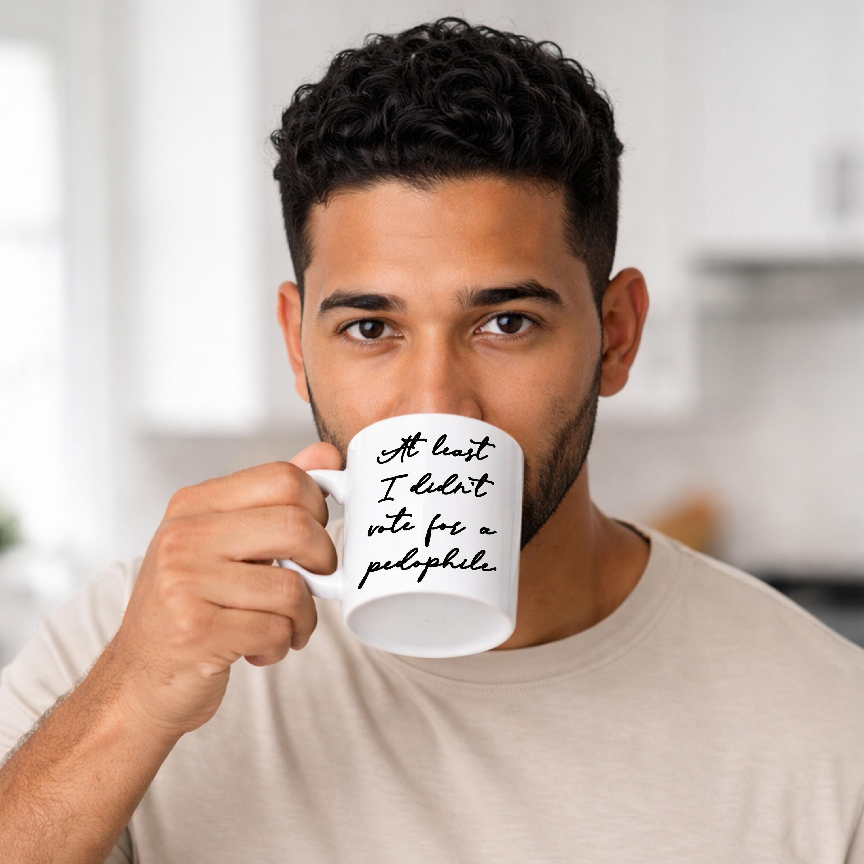 Political Mug protest activist