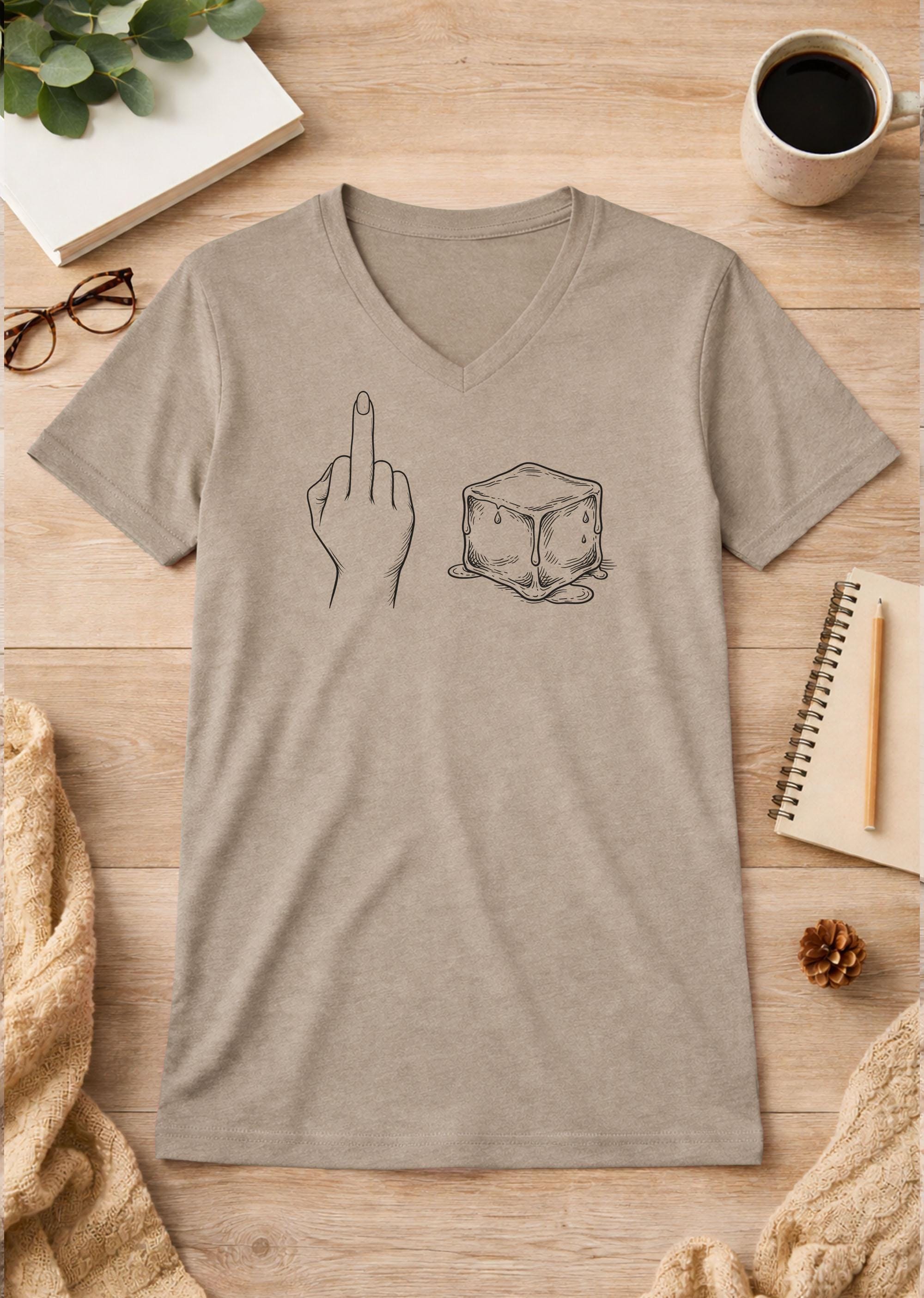 Fuck ICE Unisex V-Neck T-Shirt political shirt