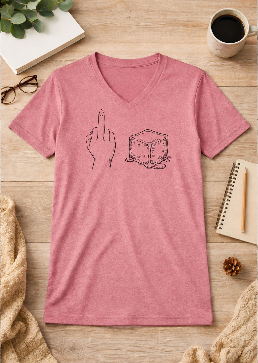 Fuck ICE Unisex V-Neck T-Shirt political shirt