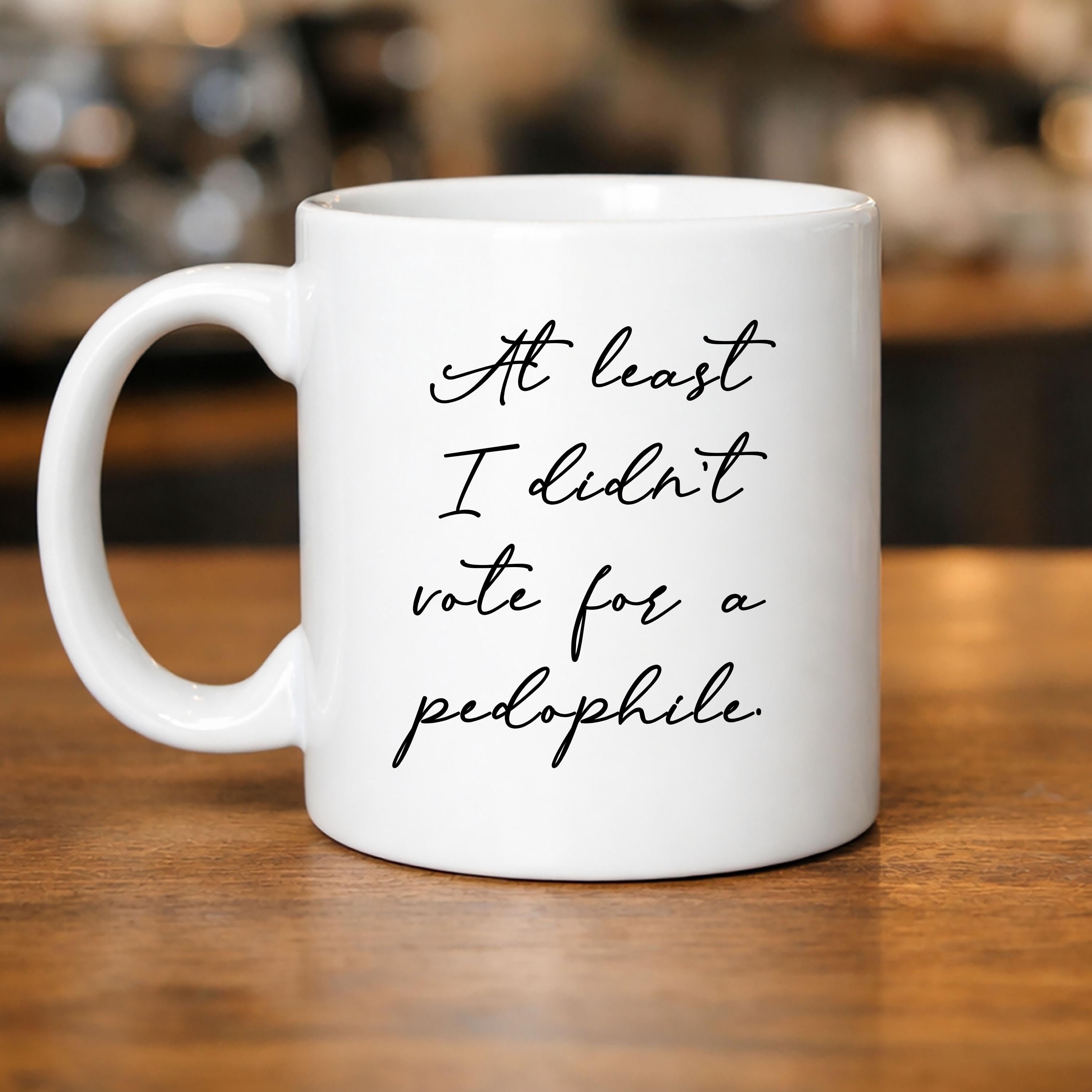 Political Mug protest activist