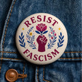 Resist Fascism Button