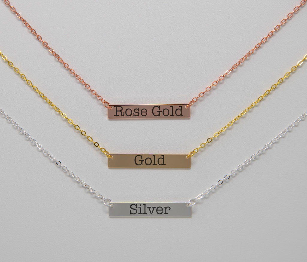 Resist engraved necklace 18k gold plated protest gear feminist
