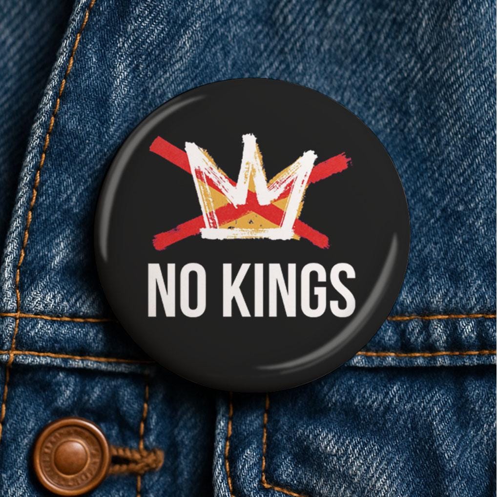 No Kings Button,