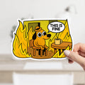 This Is Fine Meme Decal