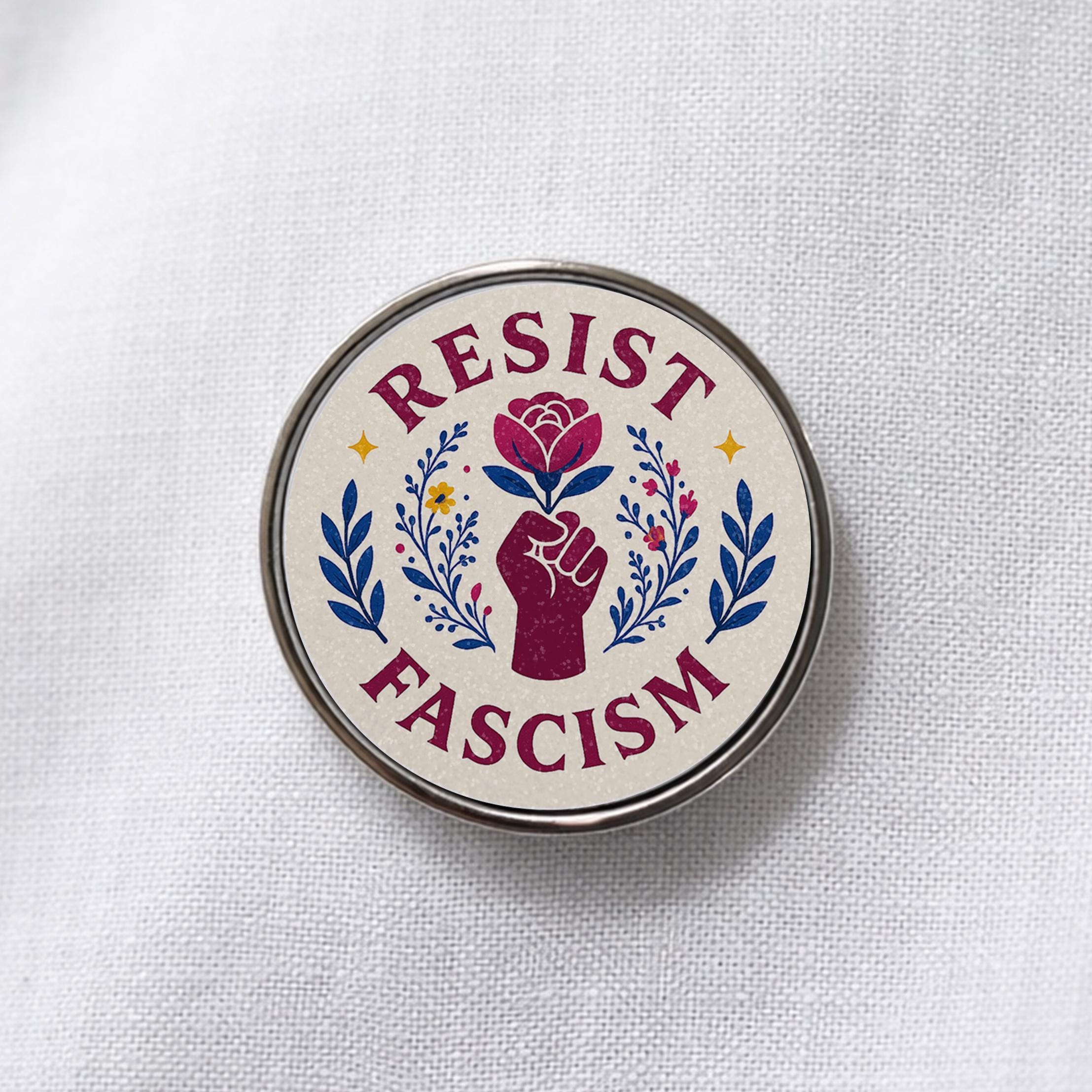 Resist Fascism Lapel Pin