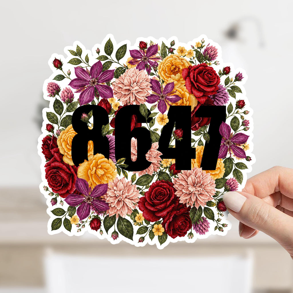 8647 Floral Decal