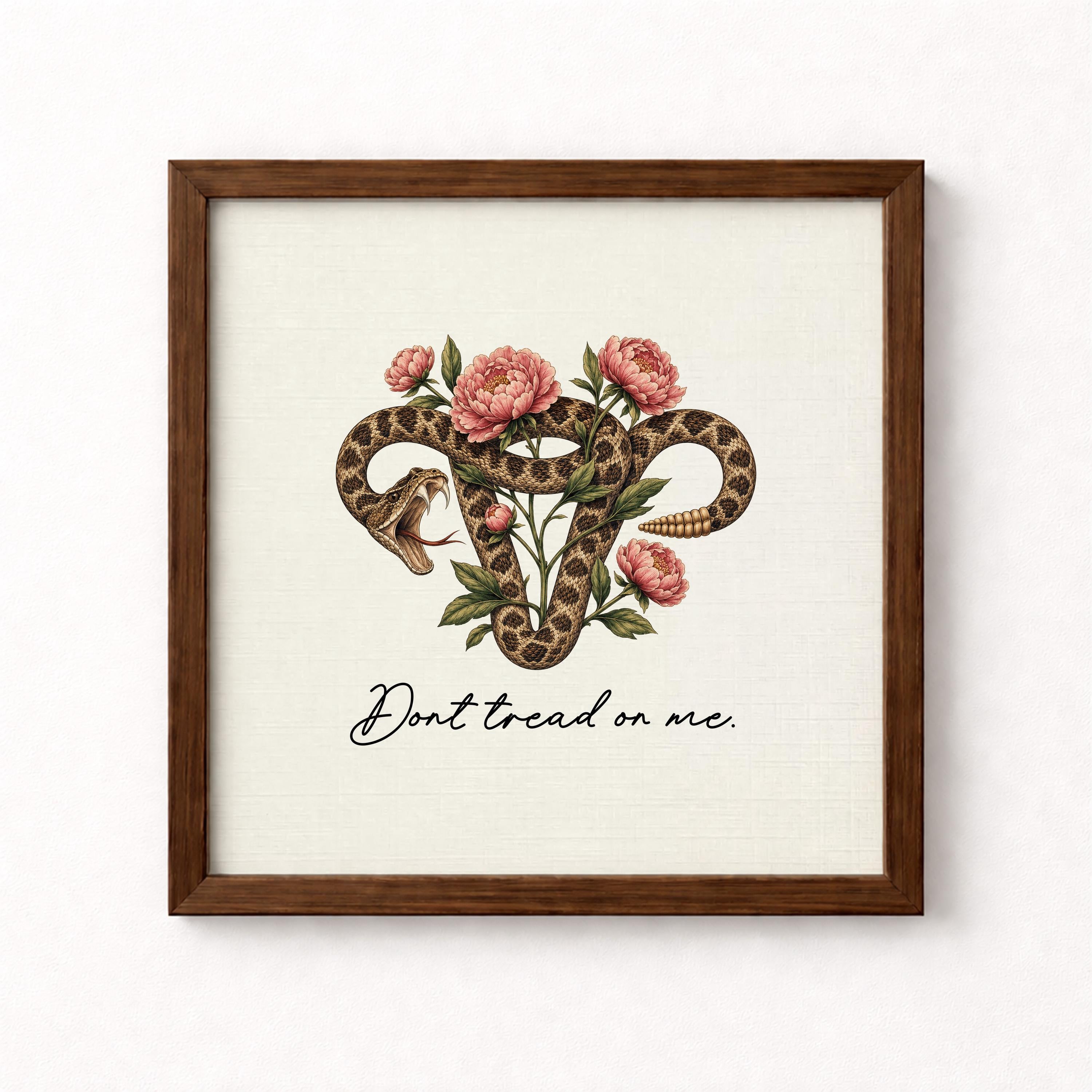 Don't Tread on My Uterus Unframed Art Print