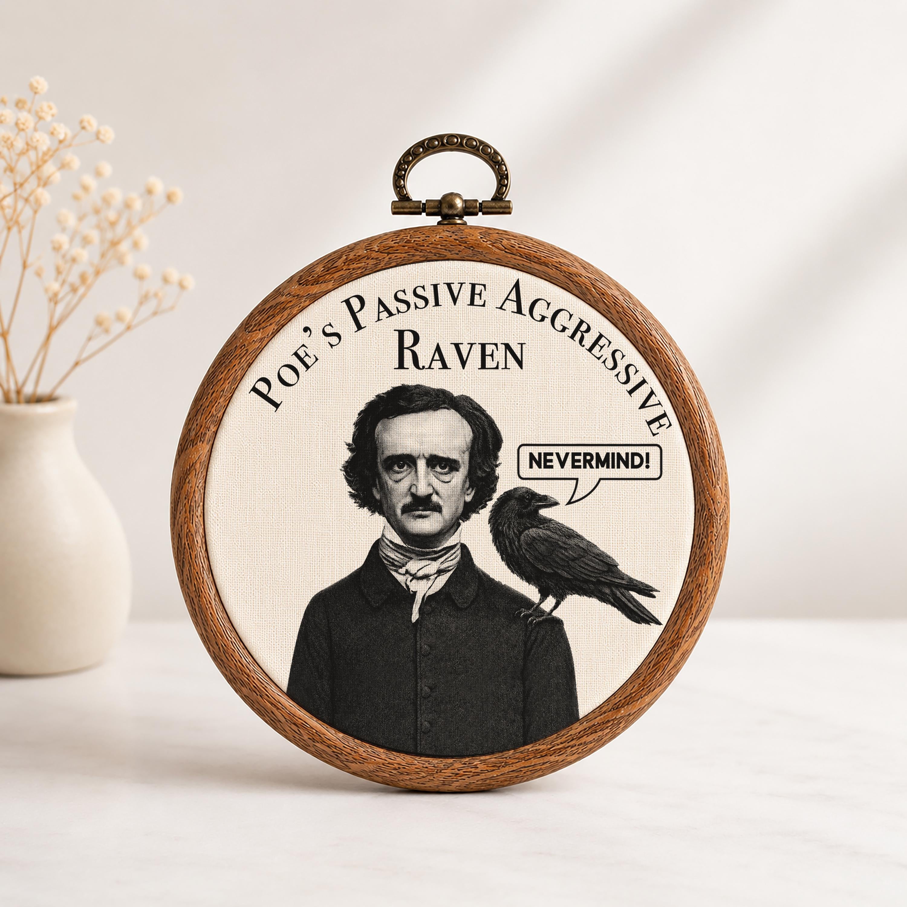 Poe's Passive Aggressive Raven Wall Art