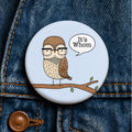 It's Whom Owl Grammar Button