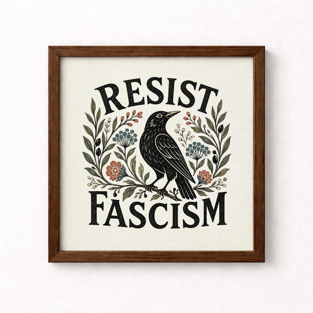 Resist Fascism Unframed Art Print