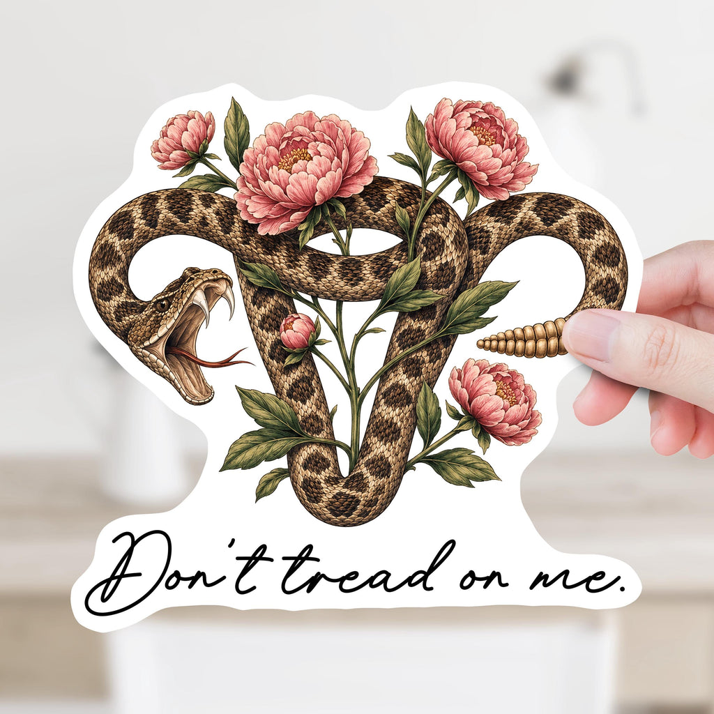 Don't Tread on My Uterus Decal