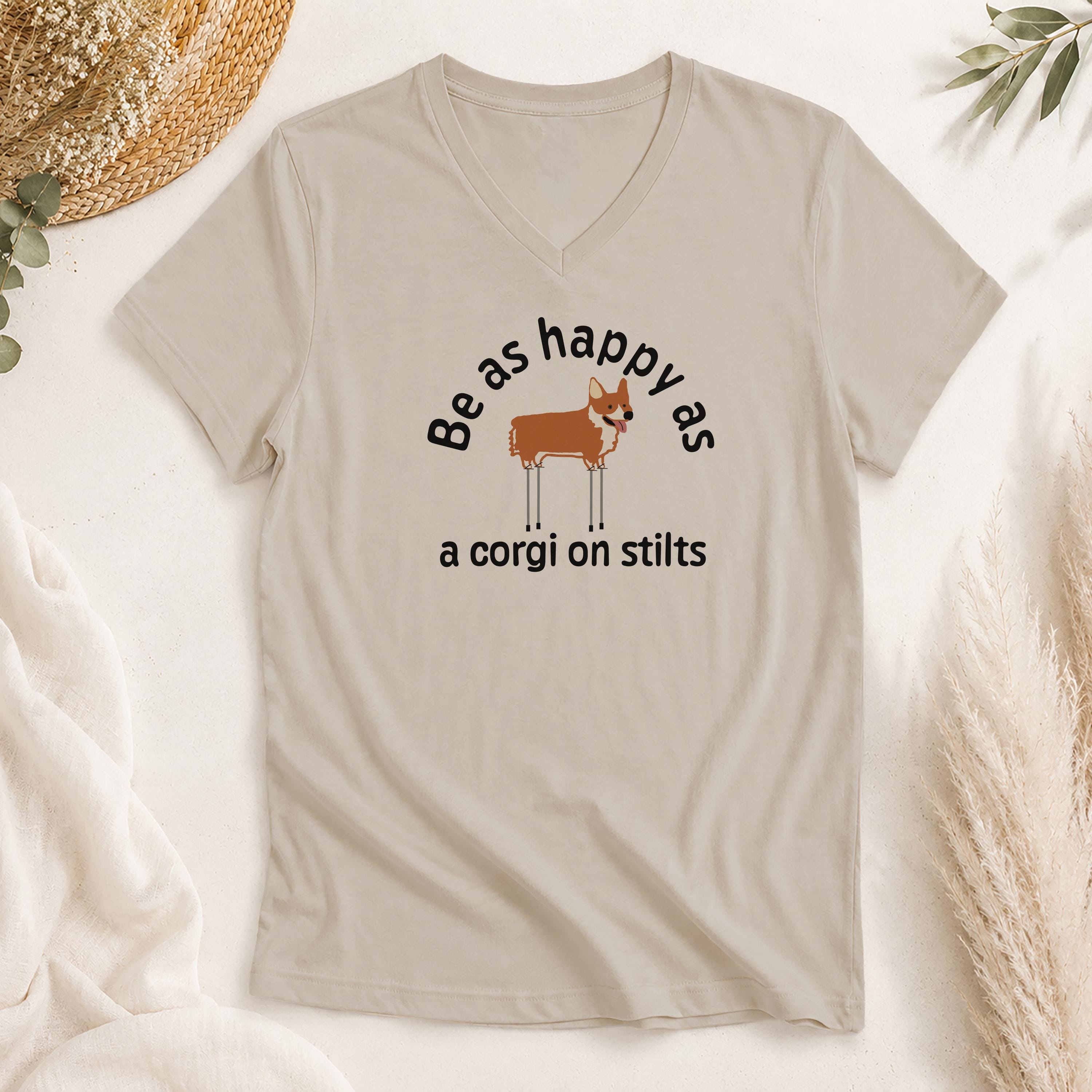 Ba As Happy As A Corgi On Stilts Shirt