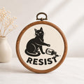 Resist Black Cat Wall Art