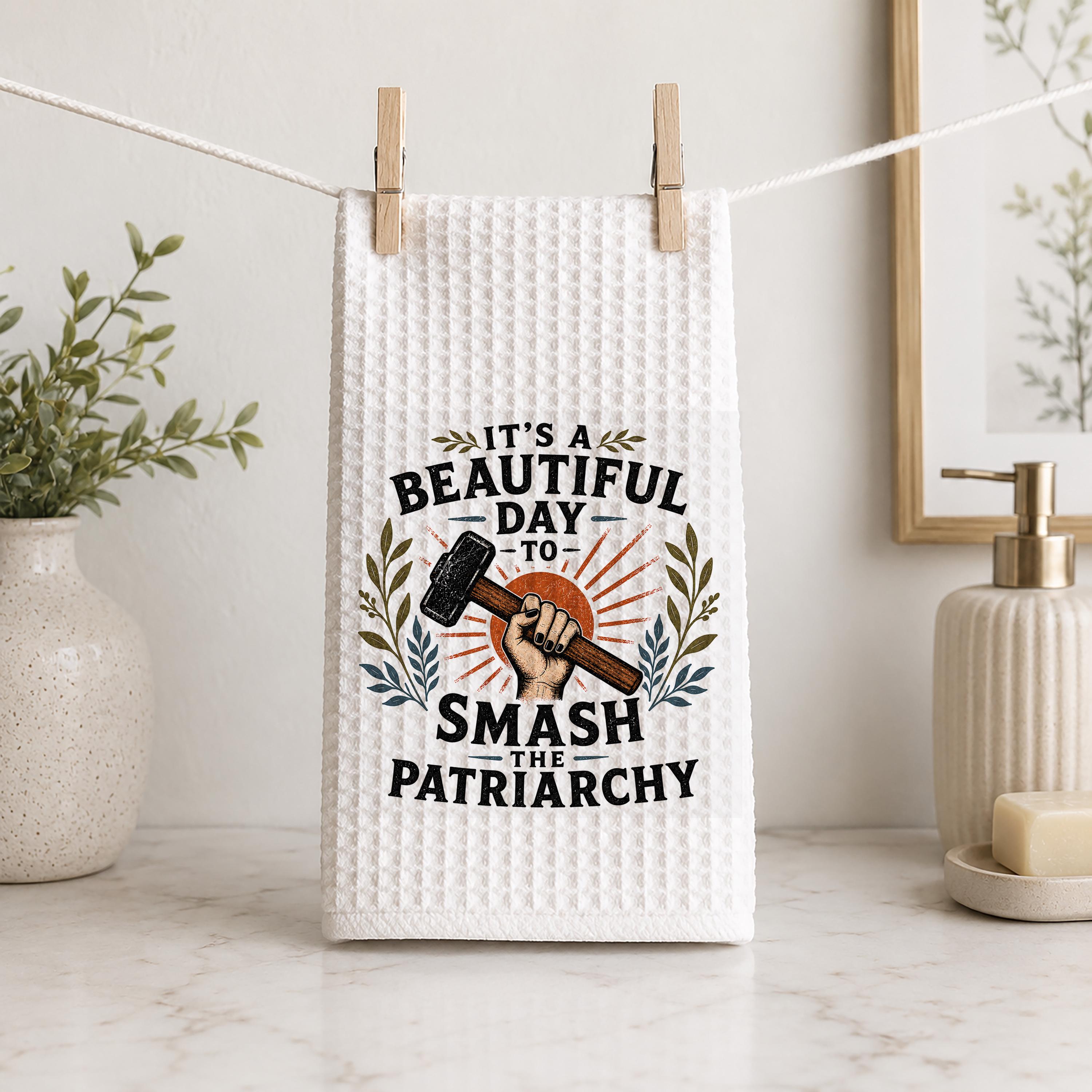 Smash Patriarchy Hand Towel