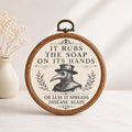 It Rubs the Soap On It's Hands Wall Art