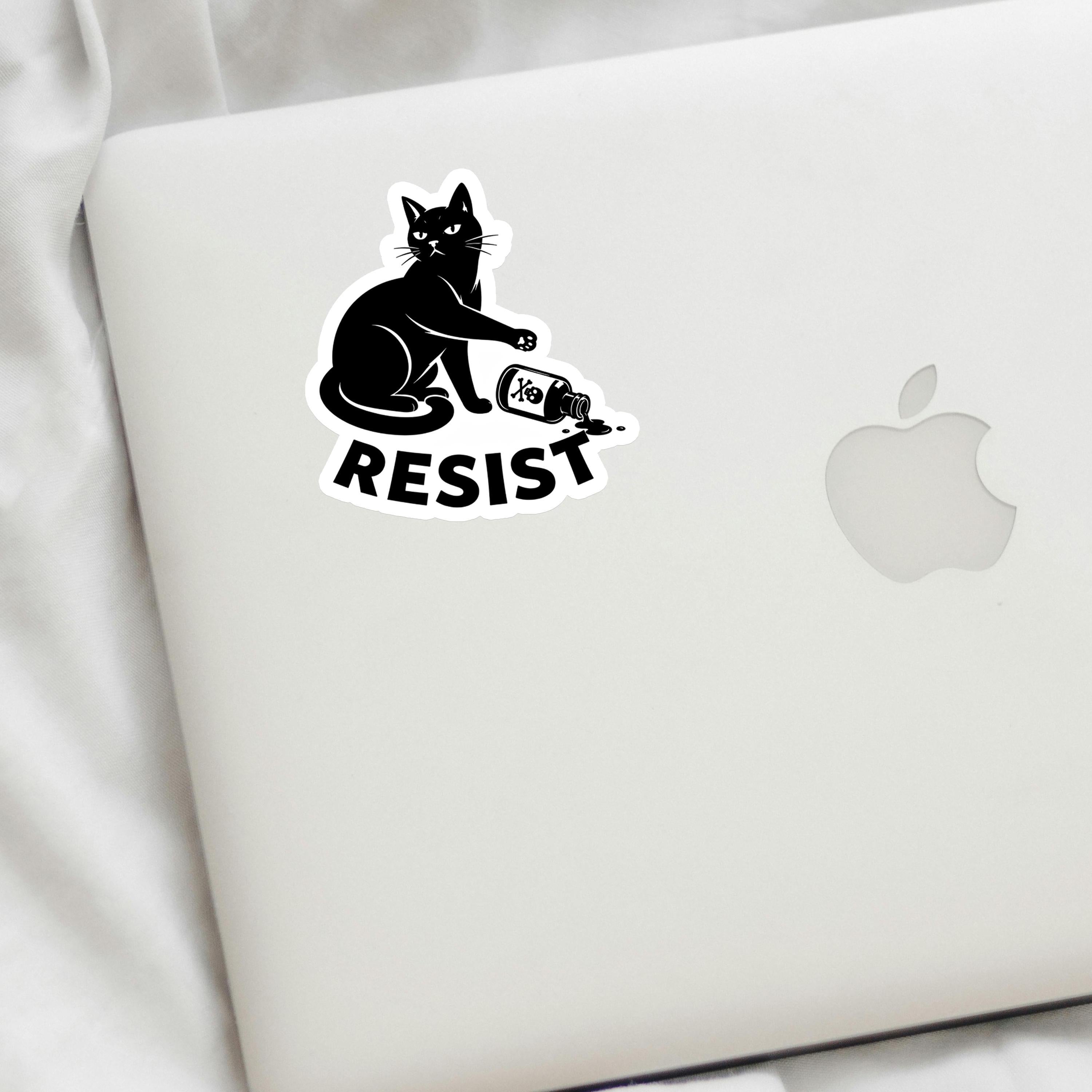 Cat Resist Fascism Decal