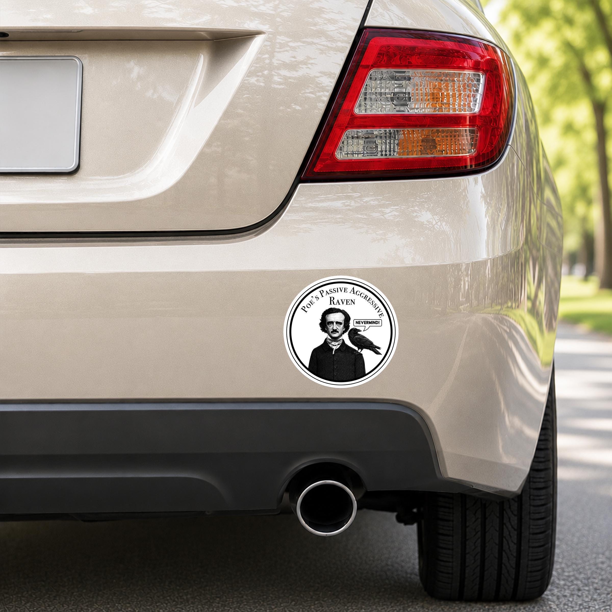 Poe's Passive Aggressive Raven Decal