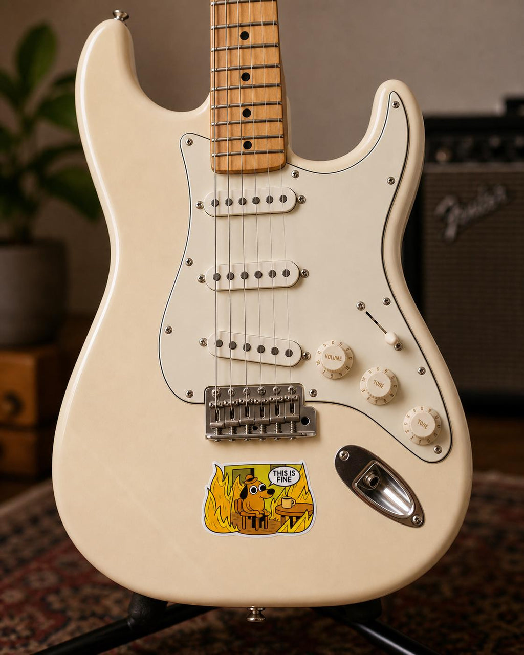 This Is Fine Meme Decal