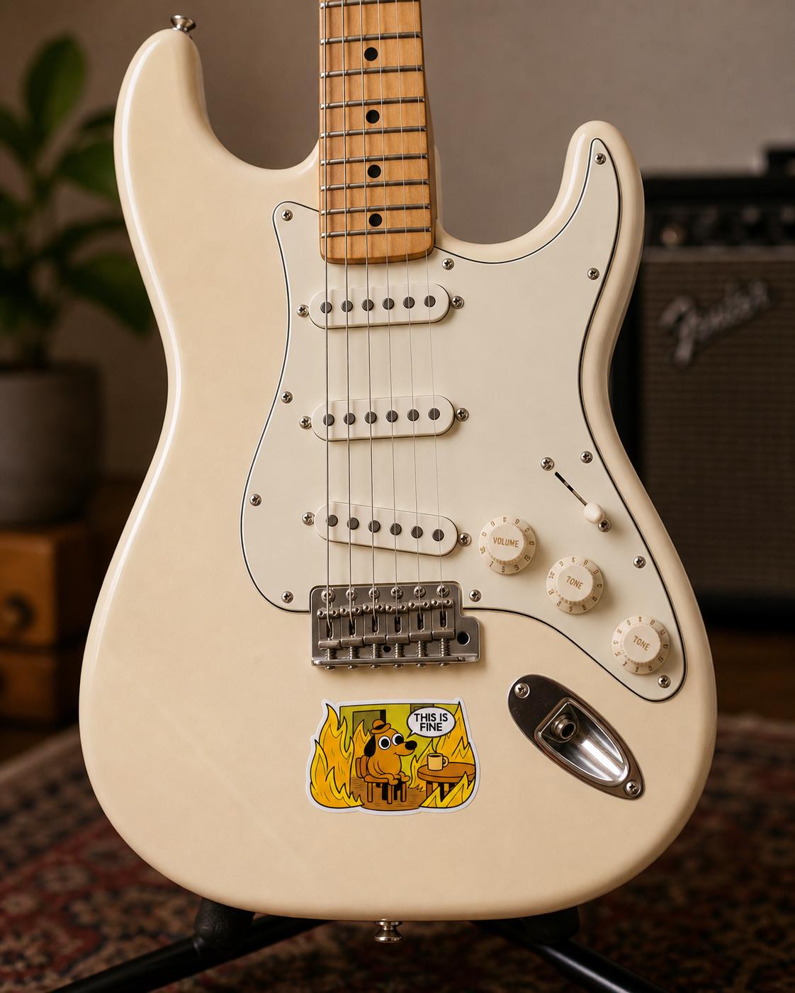 This Is Fine Meme Decal