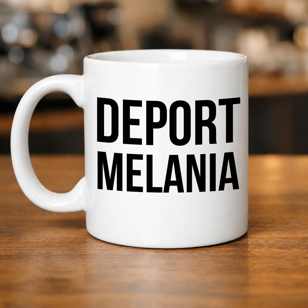Deport Melania Coffee Mug: Political Satire Ceramic Cup