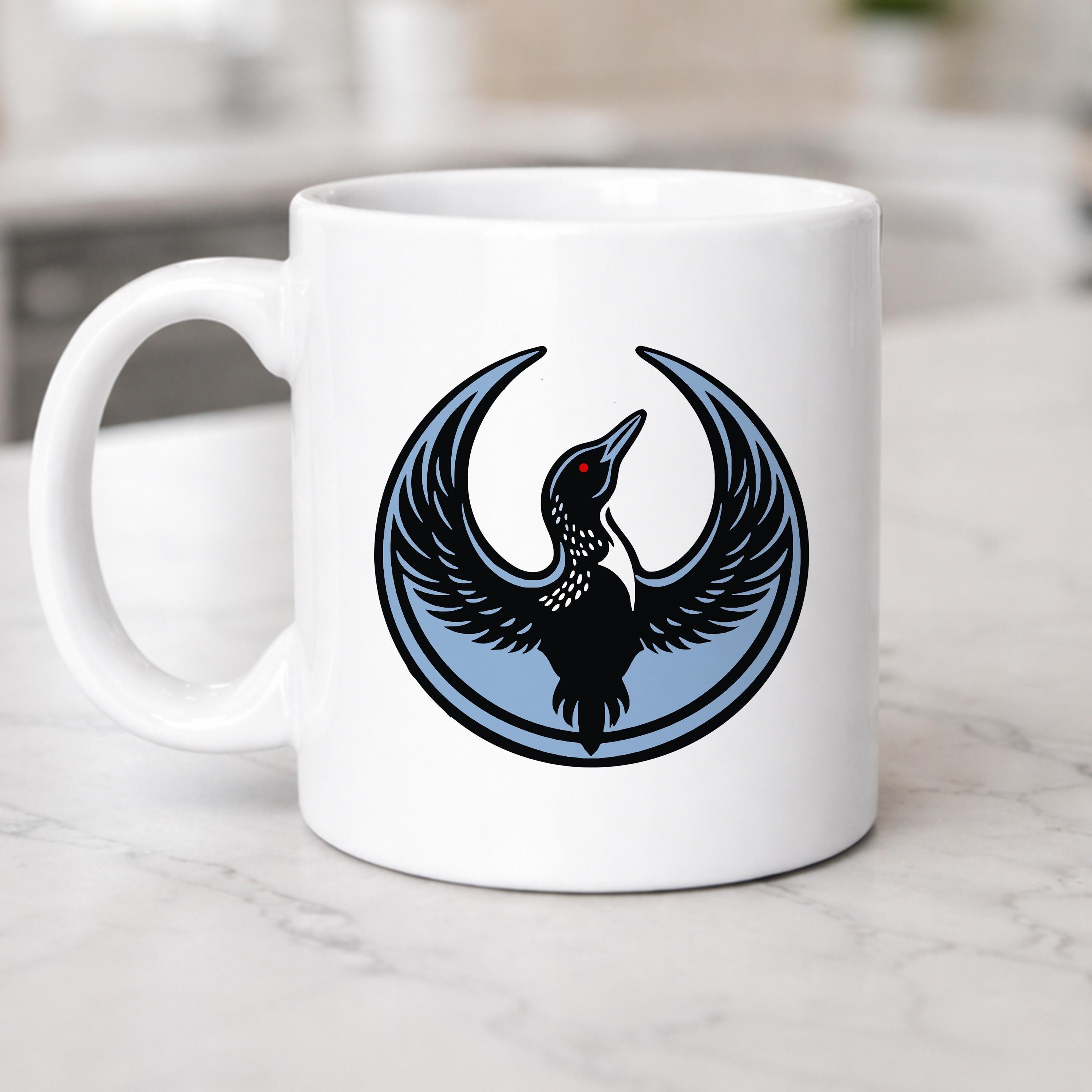 Rebel Loon Coffee Mug: Minnesota Bird Lover Political Humor Ceramic Cup