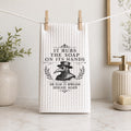 It Rubs the Soap on Its Hands Hand Towel Funny Plague Doctor Bathroom Kitchen Decor