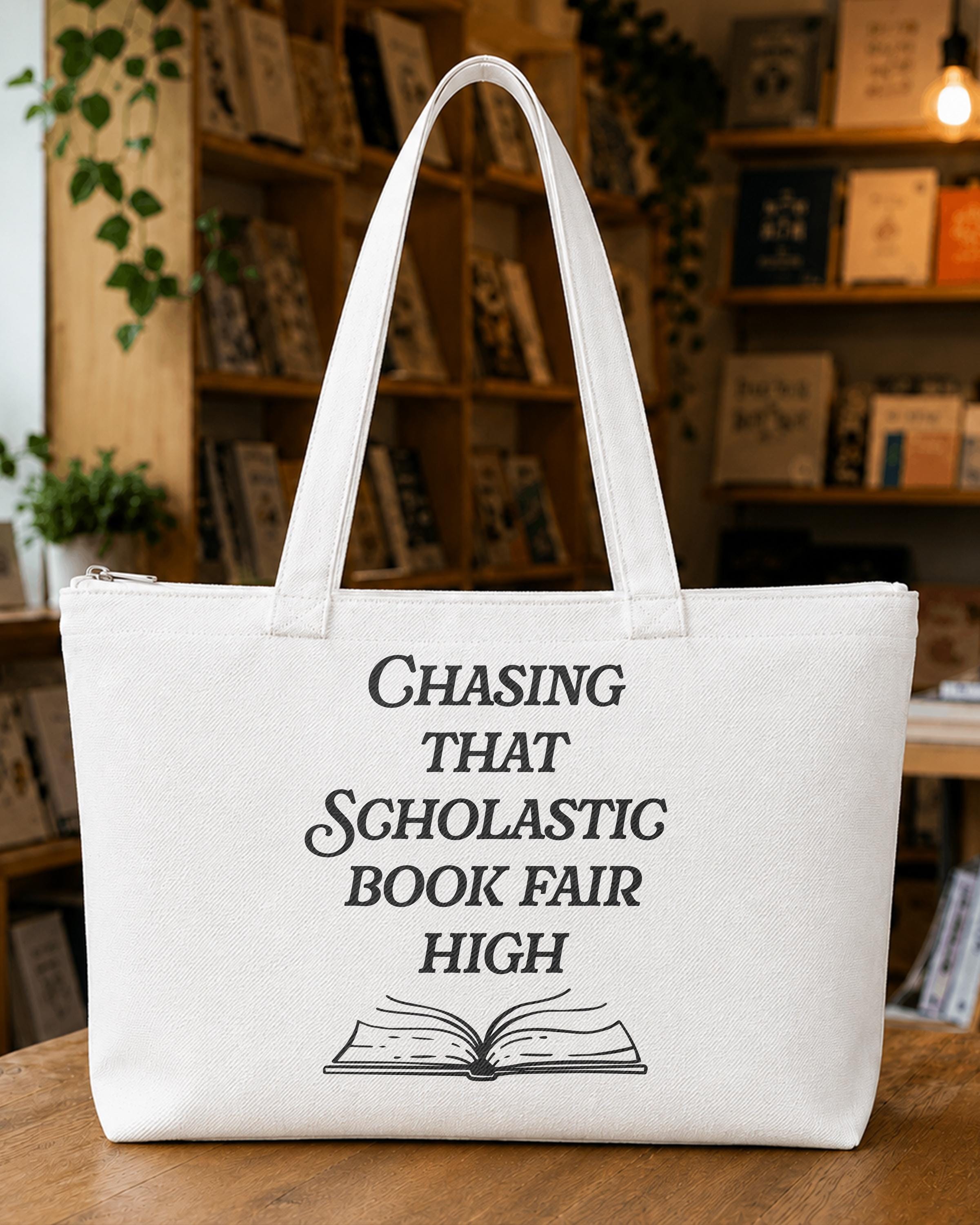 Chasing That Scholastic Book Fair High Tote Bag