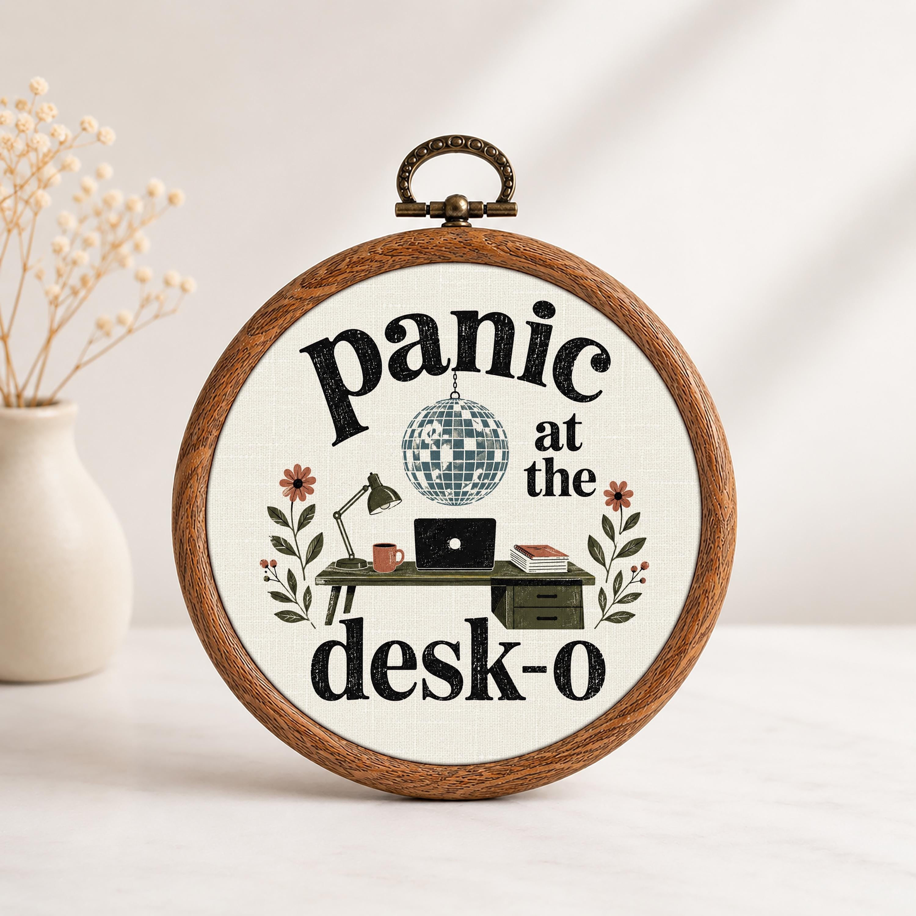 Panic at the Desk O Wall Art