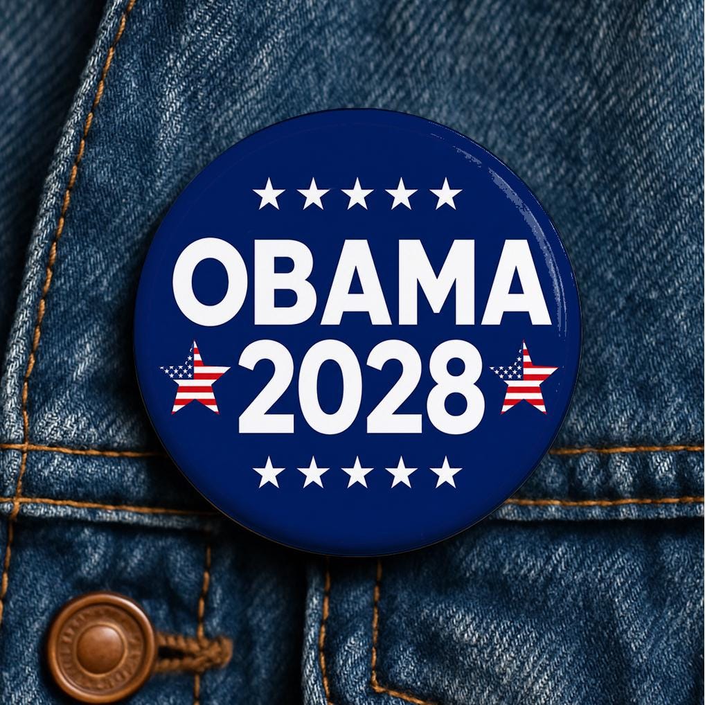 Obama 2028 Button