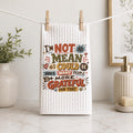 I'm Not As Mean As I Could Be Kitchen Towel Funny Hand Towel Sarcastic Home Decor Waffle Towel
