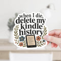 Delete My Kindle History Decal