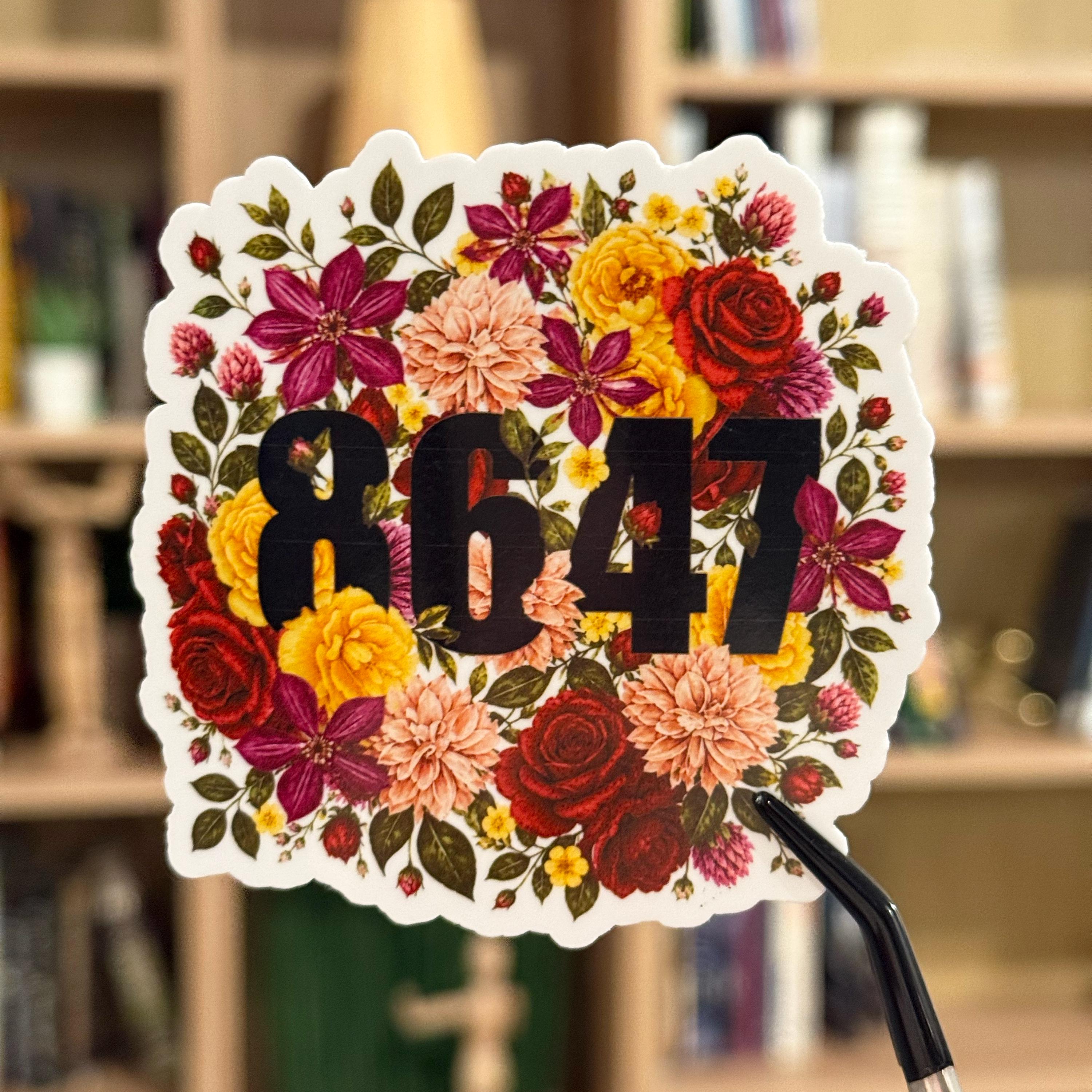 8647 Floral Decal