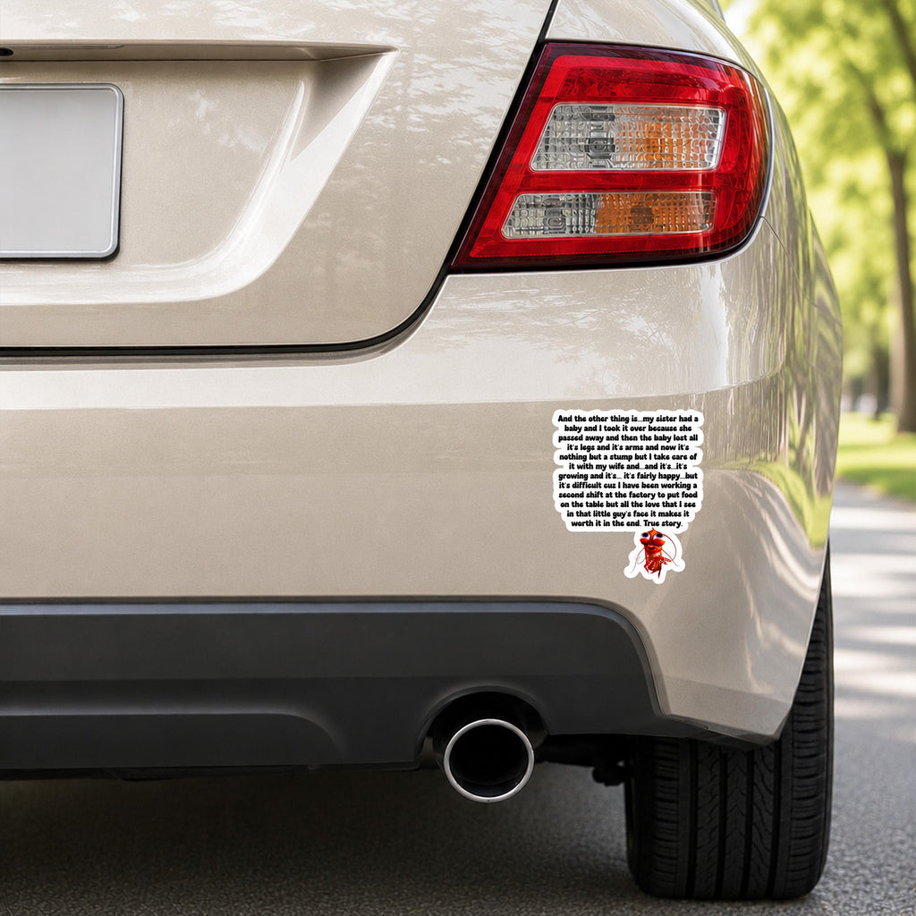 Shrimp True Story Meme Decal
