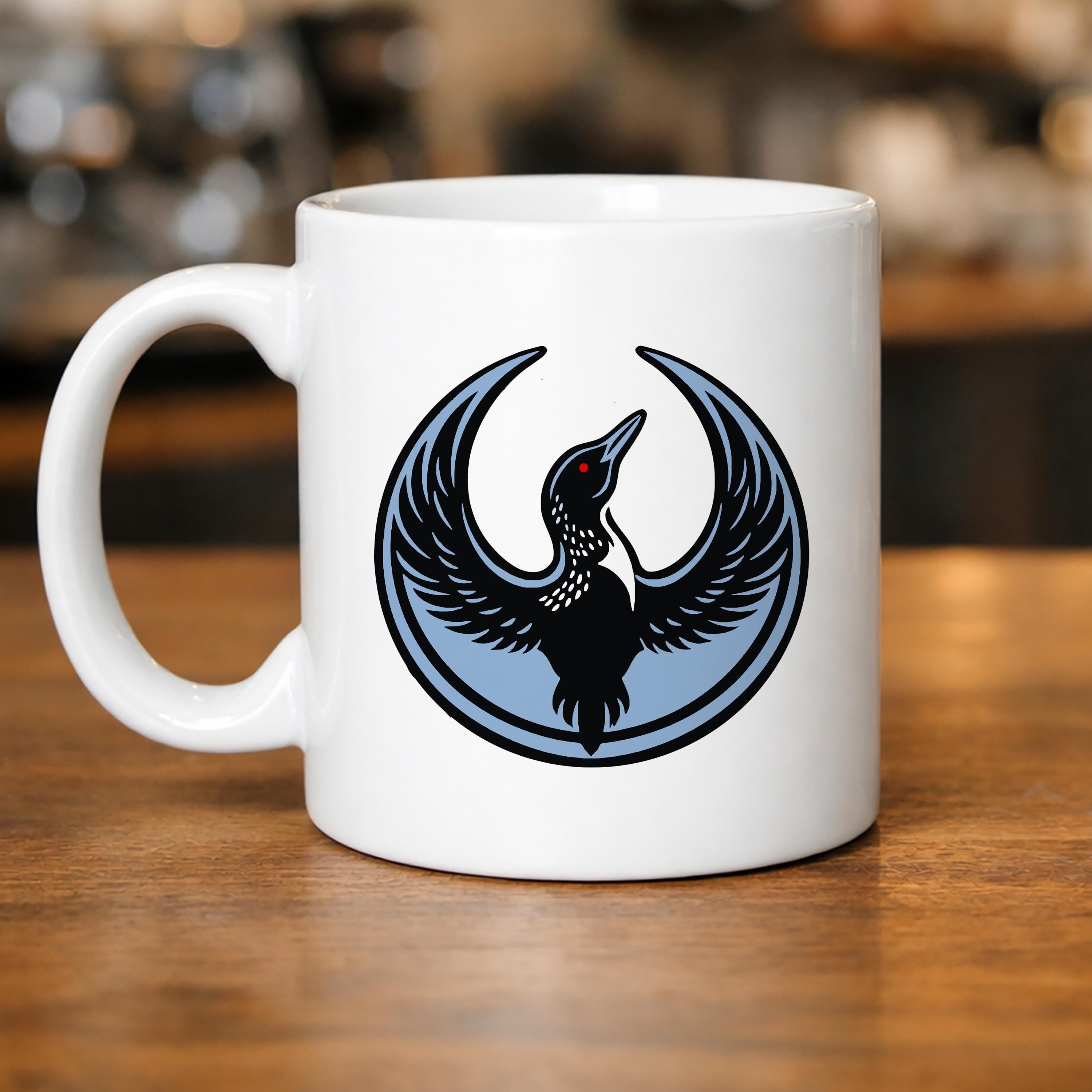Rebel Loon Coffee Mug: Minnesota Bird Lover Political Humor Ceramic Cup