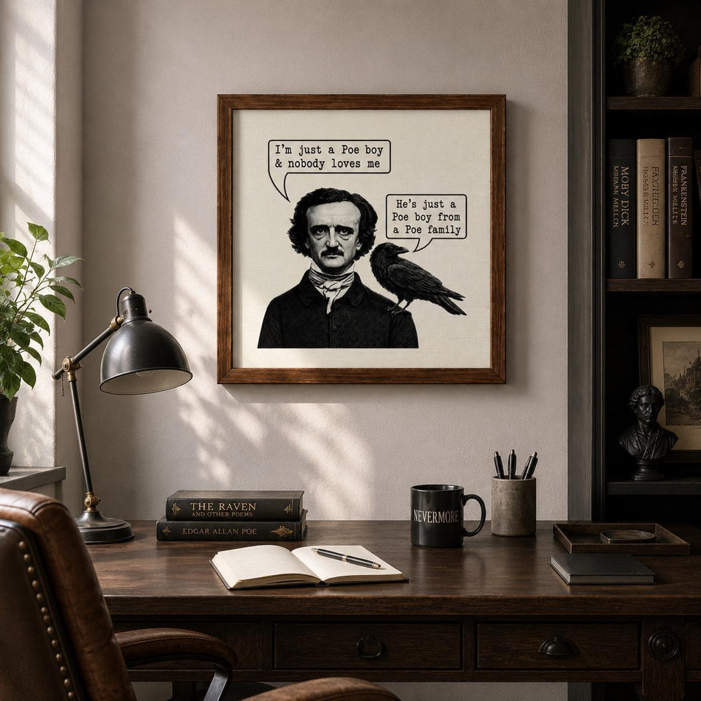 Edgar Allan Poe Boy Unframed Art Print