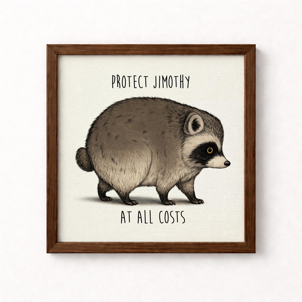 Protect Jimothy At All Costs Unframed Art Print