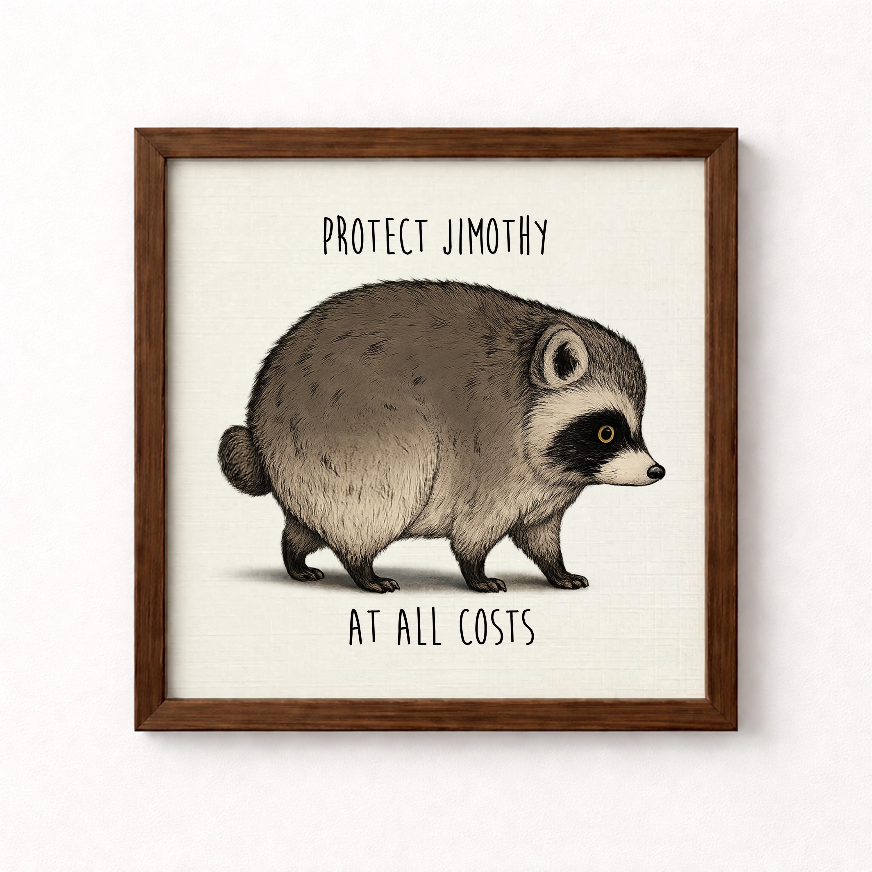 Protect Jimothy At All Costs Unframed Art Print