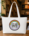 You Are Safe With Me Tote Bag