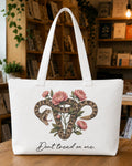Don't Tread on My Uterus Tote Bag
