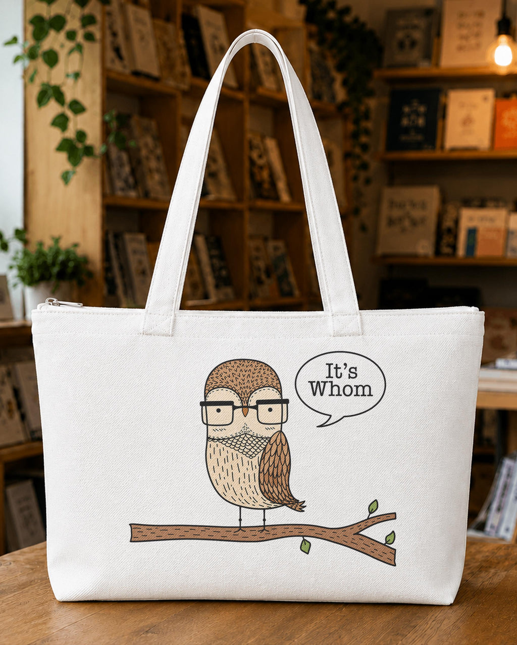 It's Whom Owl Tote Bag